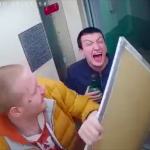 Видео: Под Смоленском пьяные неадекваты разгромили лифт